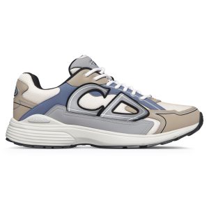 Baskets running – Crème, beige et bleu