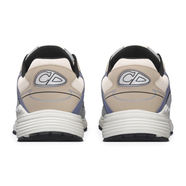 Baskets running – Crème, beige et bleu